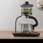 Glass Tea Set One-Key Magnetic Pouring Ultra-Fine Filter