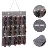 Glasses Organizer Wall-Mounted Foldable 8-Pair Storage