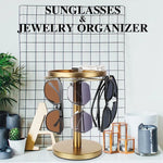 Glasses Stand 360° Rotating Metal Jewelry Organizer