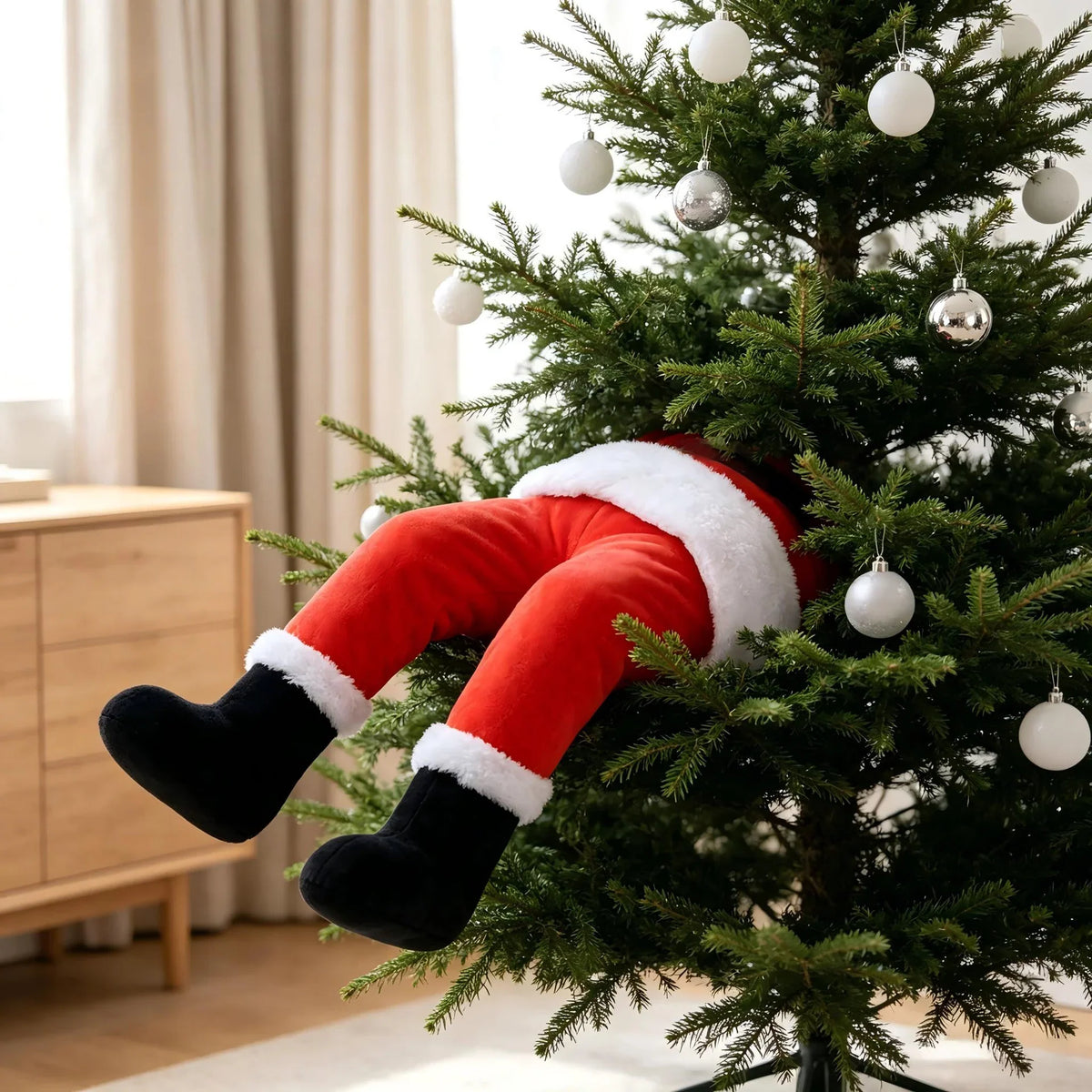 Gloves Plush Festive Red One Size