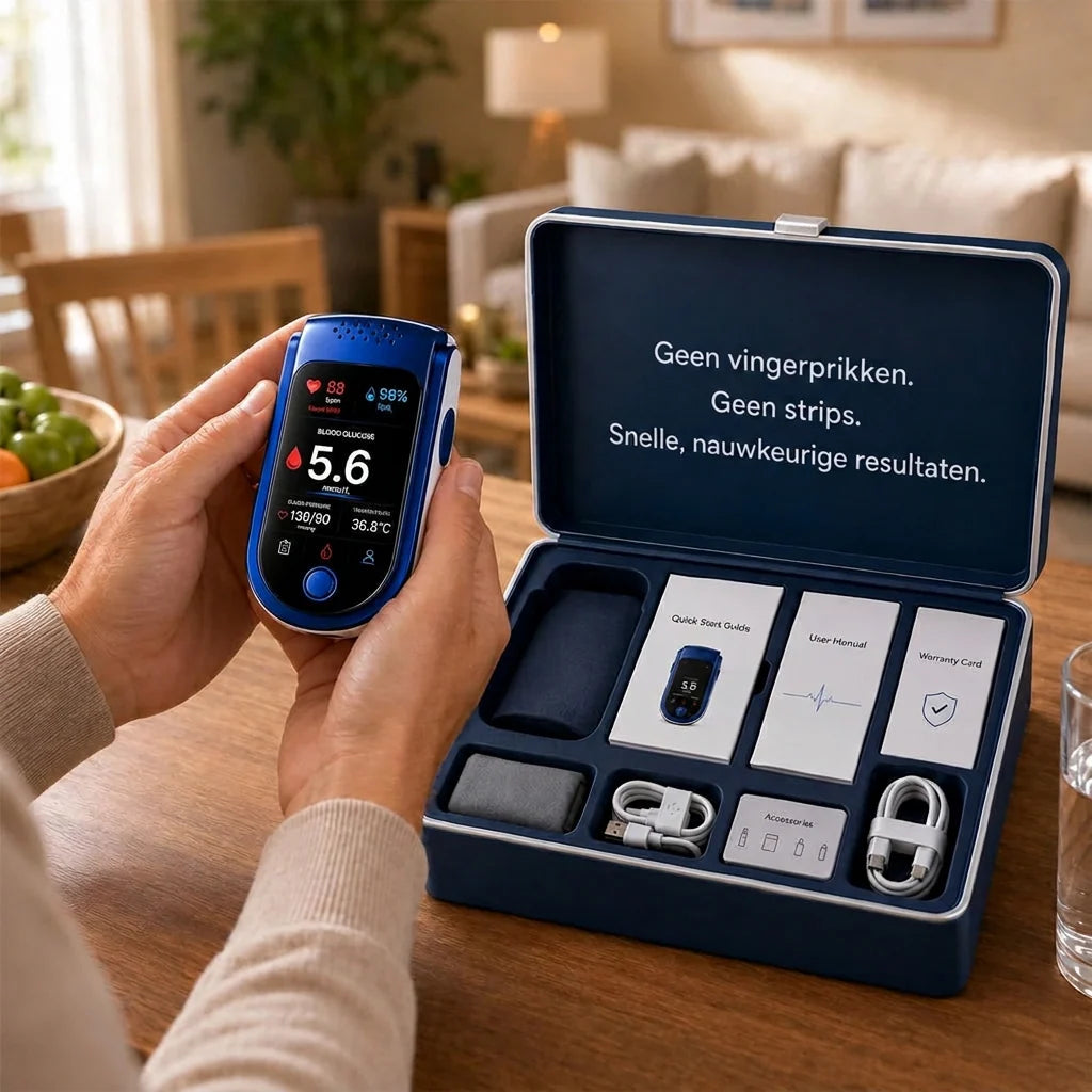 Glucose Monitor Non-Invasive Needle-Free Daily Monitoring