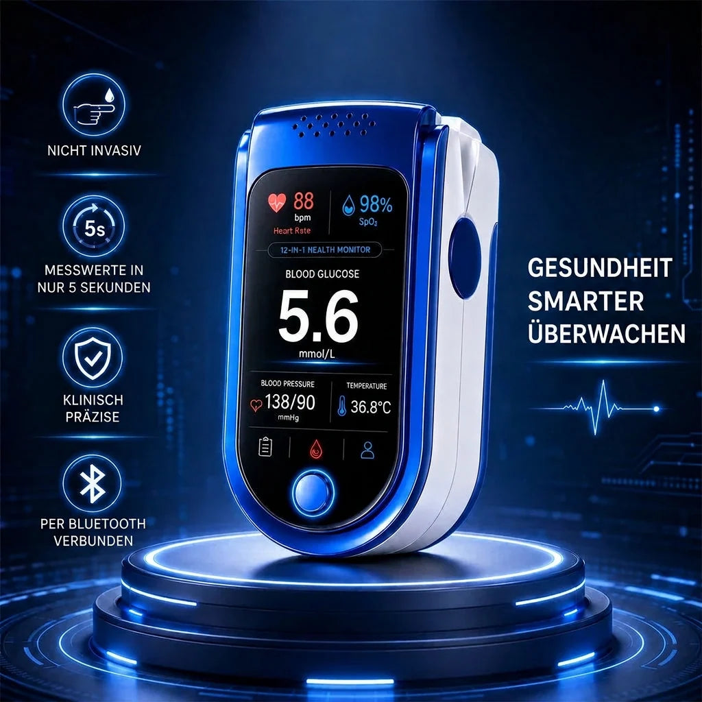 Glucose Monitor Non-Invasive Needle-Free Daily Tracking