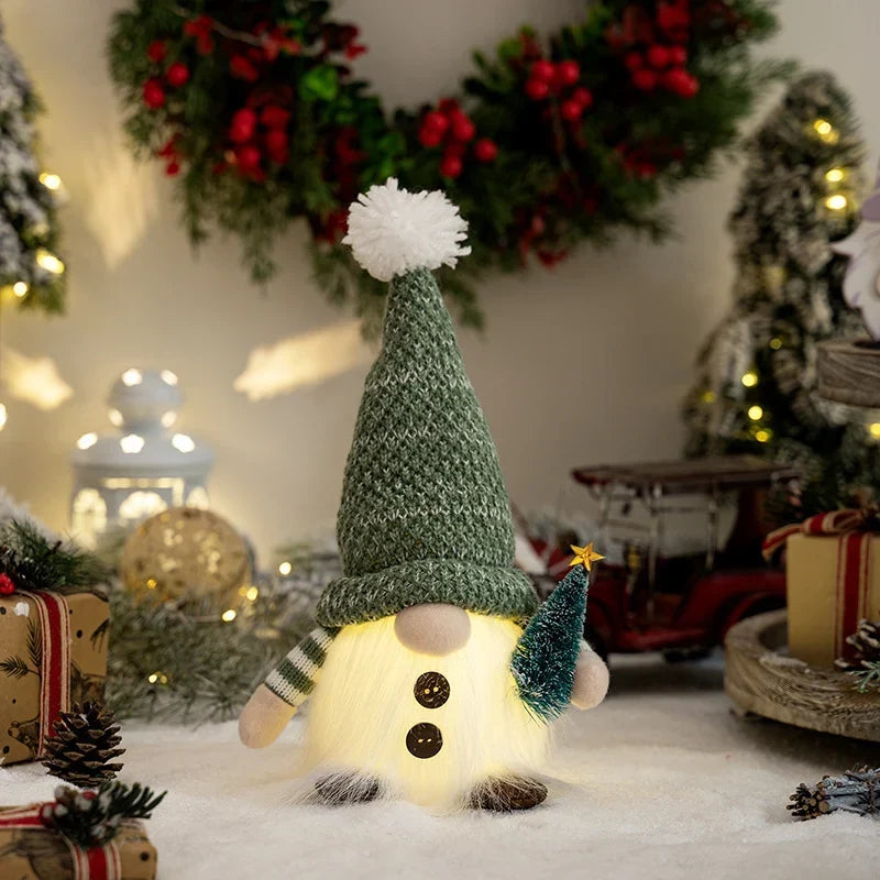 Gnome Decoration Lighted Plush Warm Glow Indoor & Outdoor