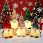 Gnome Figurine Handcrafted Glitter Hat & Fluffy Beard