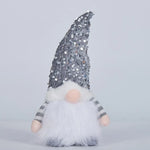 Gnome Figurine Handcrafted Glitter Hat & Fluffy Beard