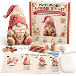 Gnome Sewing Kit Patchwork Hand-Sewing DIY