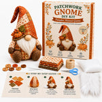 Gnome Sewing Kit Patchwork Hand-Sewing DIY