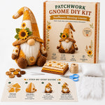 Gnome Sewing Kit Patchwork Hand-Sewing DIY