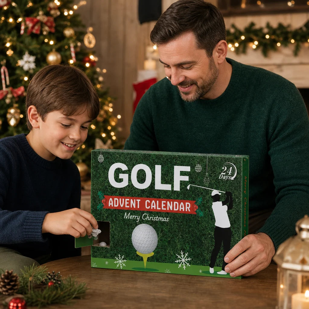 Golf Advent Calendar 24-Day Countdown With Accessories
