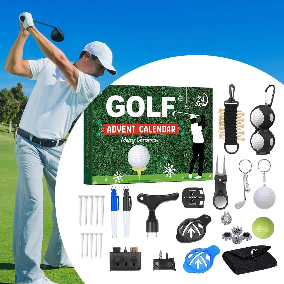 Golf Advent Calendar 24 Golf Accessories