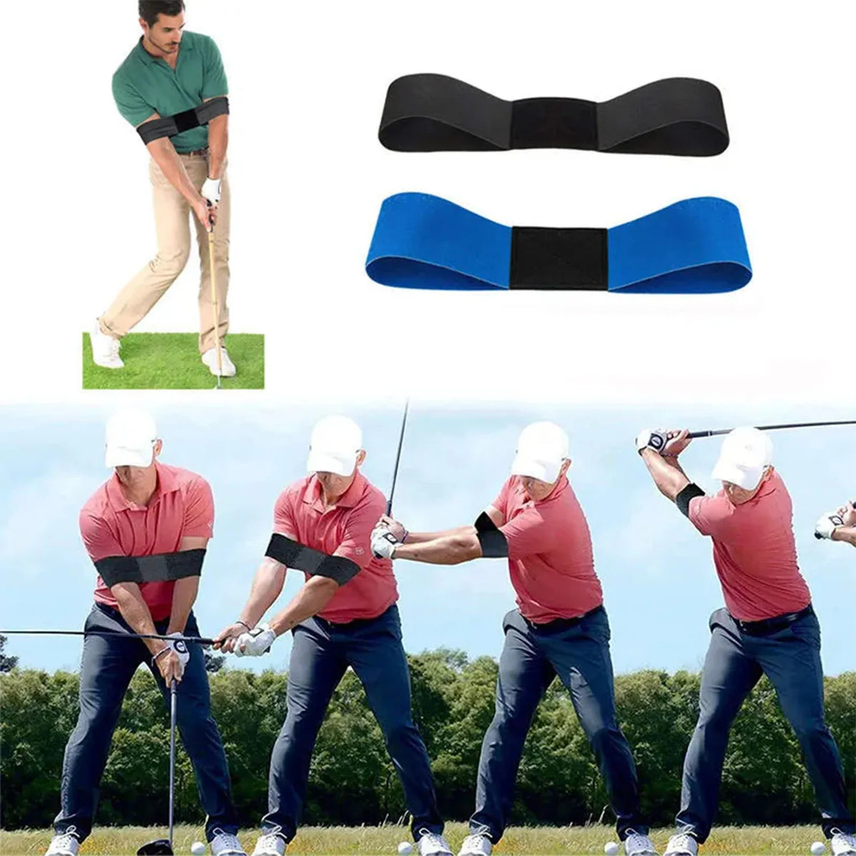 Golf Swing Trainer Adjustable Elastic Resistance горь