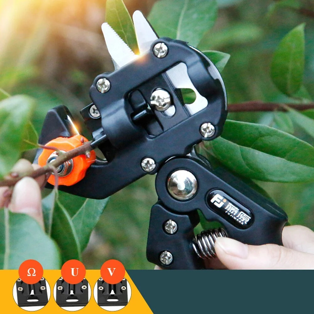 Grafting & Pruning Tool 2-in-1 Interchangeable High-Carbon Blades