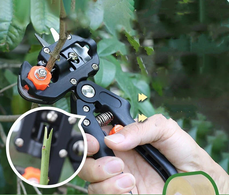 Grafting Shears 3 Interchangeable Blades Slide Lock