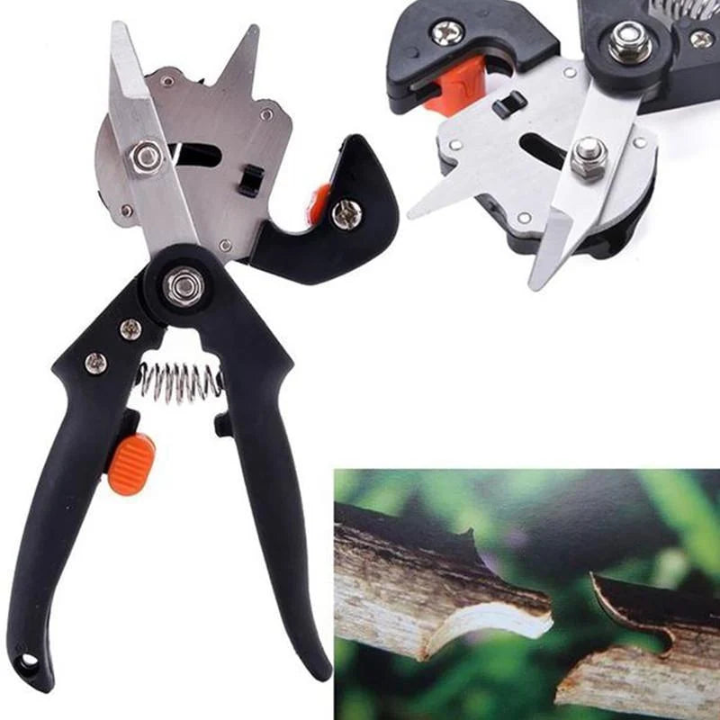Grafting Tool Set Chrome-Plated Steel Omega U V Blades