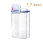 Grain Storage Container Measuring Cup Lid Refrigerator-Friendly Design