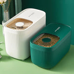 Grain Storage Container Two Compartments Stackable 11 lb Capacity