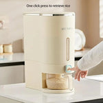 Grain Storage Dispenser Airtight Built-In Measuring Cup 11 Lb Capacity