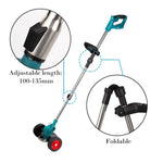 Grass Trimmer Cordless Adjustable Shaft Wheels & Swivel Head