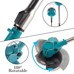 Grass Trimmer Cordless Adjustable Shaft Wheels & Swivel Head