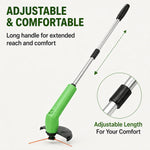 Grass Trimmer Cordless Lightweight Adjustable Cutting Head