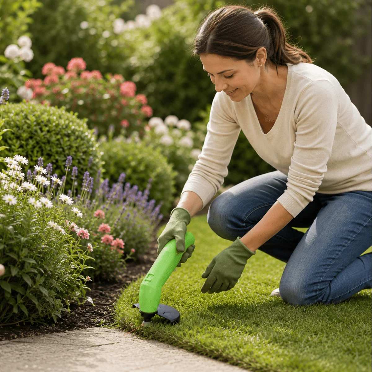 Grass Trimmer Cordless Lightweight Precise Edging