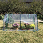 Greenhouse Clear Cover Zippered Entry Ventilation