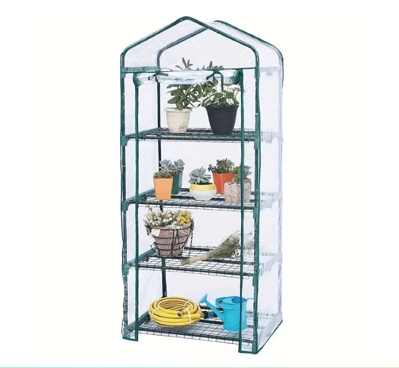 Greenhouse Cover 4-Tier Clear PVC Waterproof