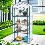 Greenhouse Cover 4-Tier Clear PVC Waterproof