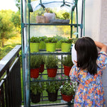 Greenhouse Cover 4-Tier Clear PVC Waterproof Zipper Front