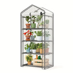 Greenhouse Portable Lockable Wheels & Removable Shelves