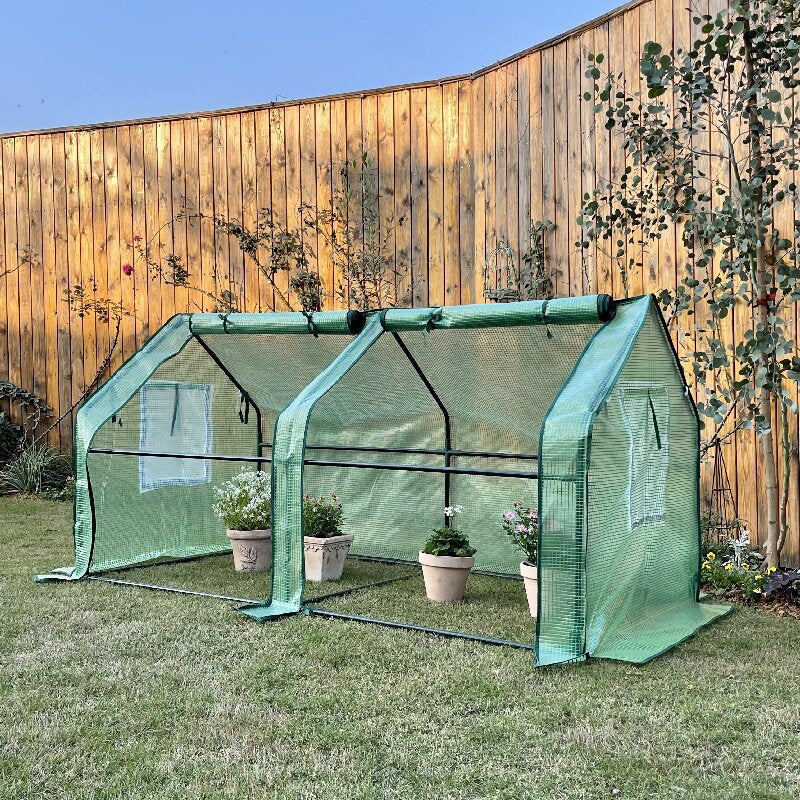 Greenhouse Portable With Adjustable Ventilation Windows