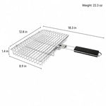 Grill Basket Foldable Stainless Steel Locking Handle