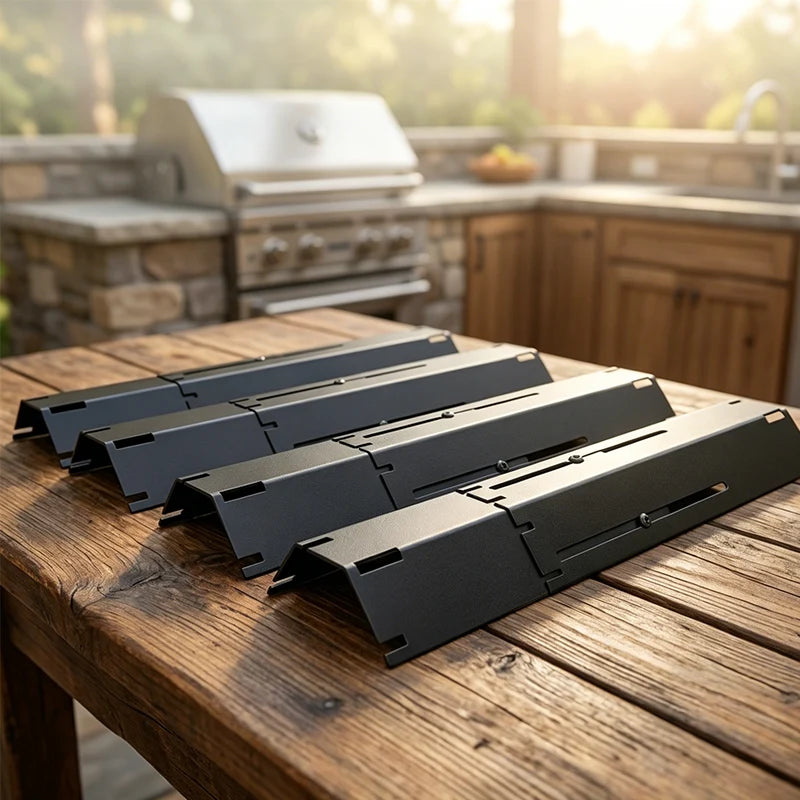 Grill Plate Porcelain-Coated Steel Adjustable 11.8–20.9 Inches