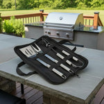 Grill Tool Set Stainless Steel Heat-Resistant With Carrying Bag