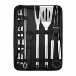 Grill Tool Set Stainless Steel Heat-Resistant With Carrying Bag