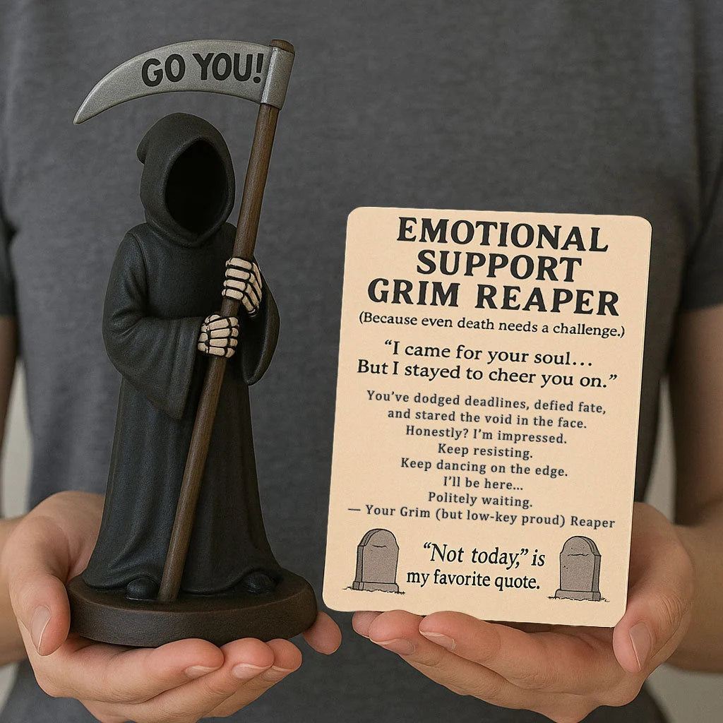 Grim Reaper Figurine Gothic Hand-Painted Resin