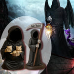 Grim Reaper Figurine Gothic Hand-Painted Resin
