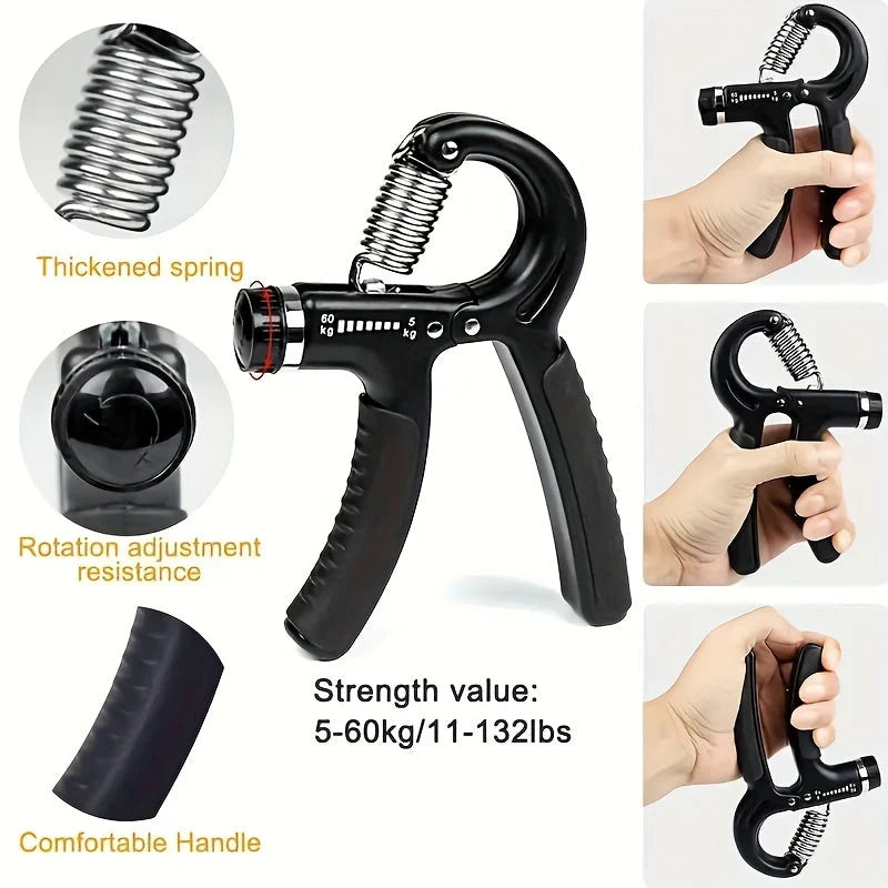 Grip Trainer Adjustable 11 To 132 Lbs Rotating Dial