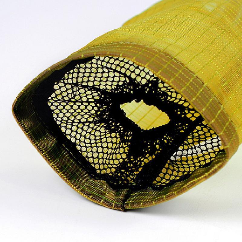 Grocery Bag Holder Polyester Mesh Bottom Dispensing Outlet