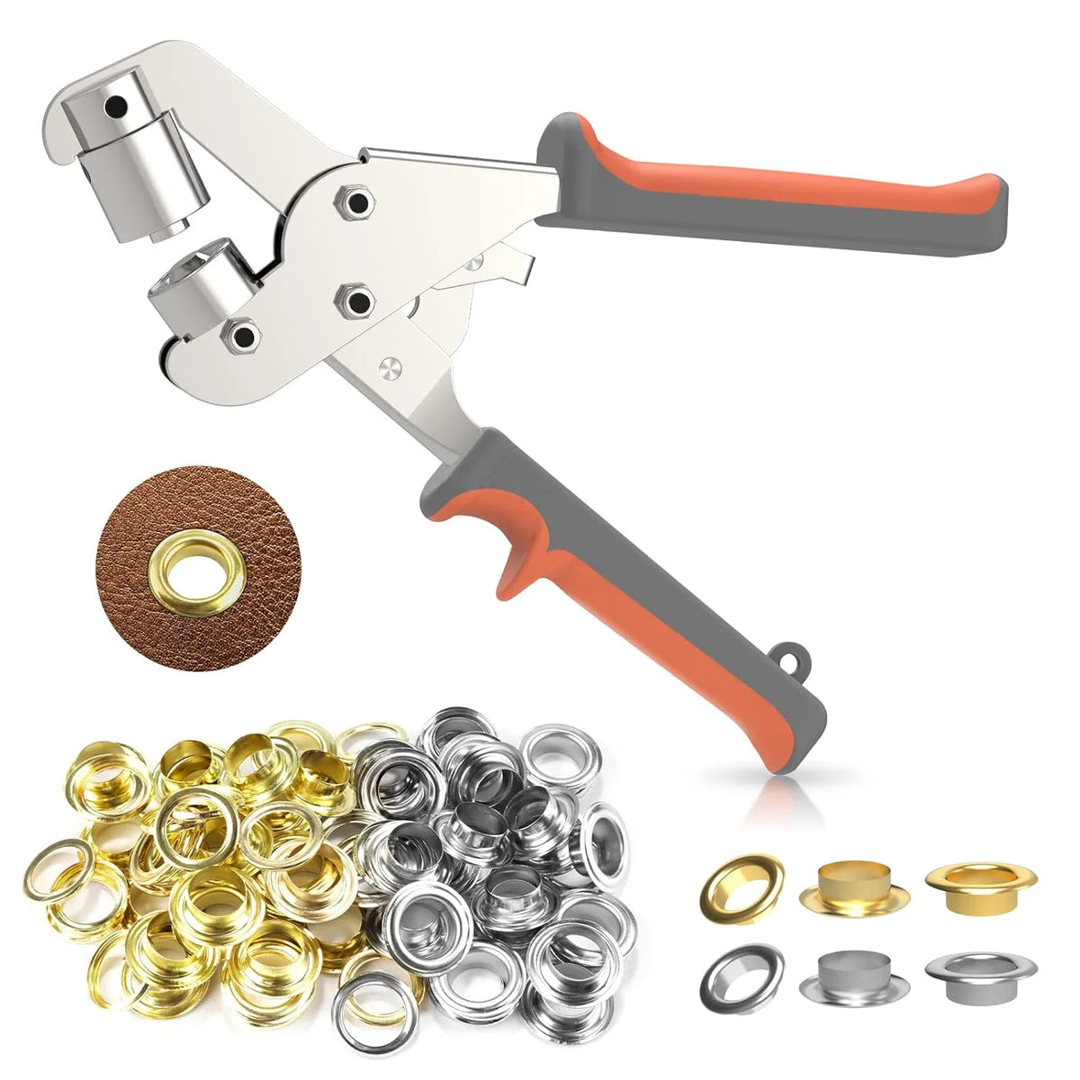 Grommet Tool Double-Lever Steel 3/8 Inch