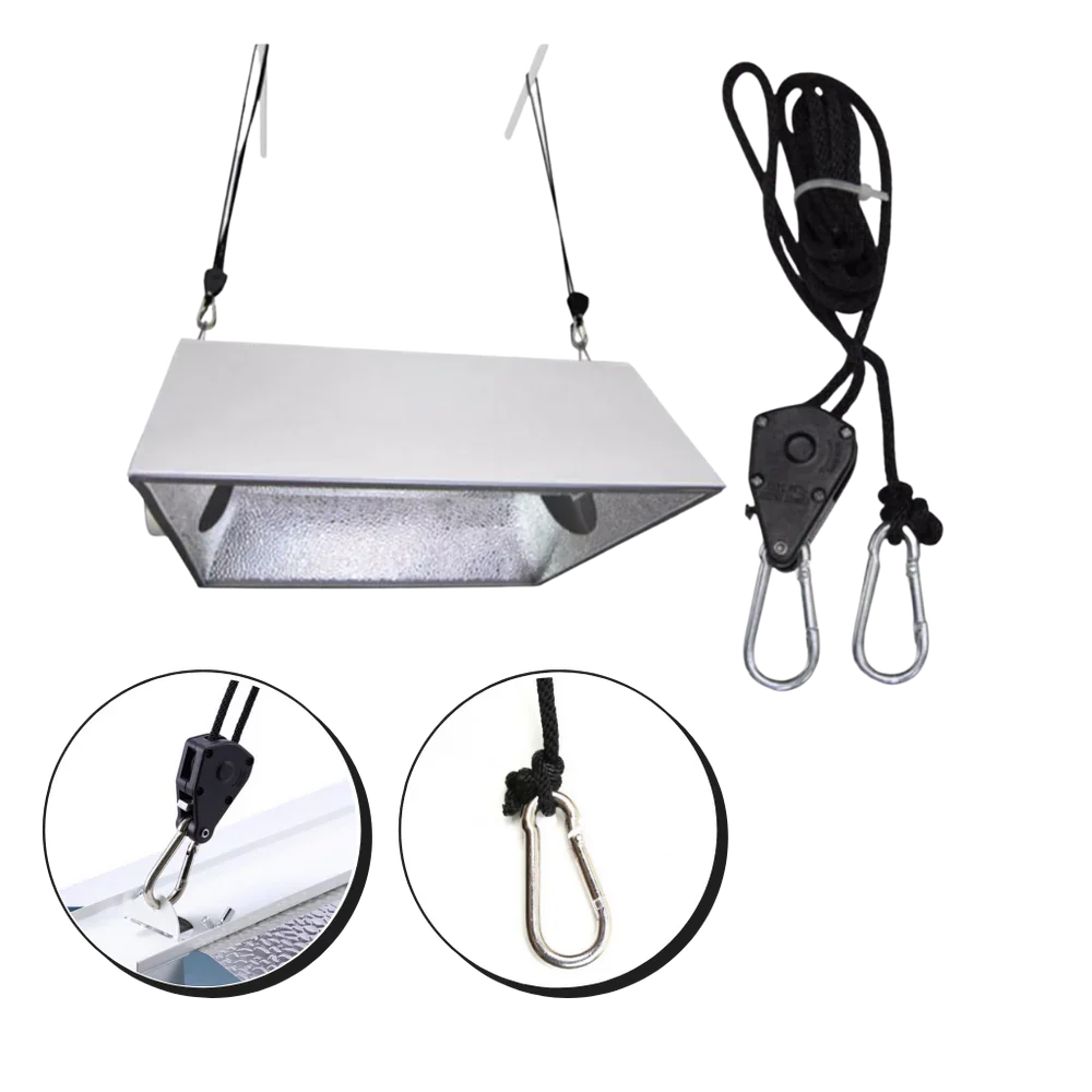 Grow Light Hangers Adjustable Height & Locking 2-Pack