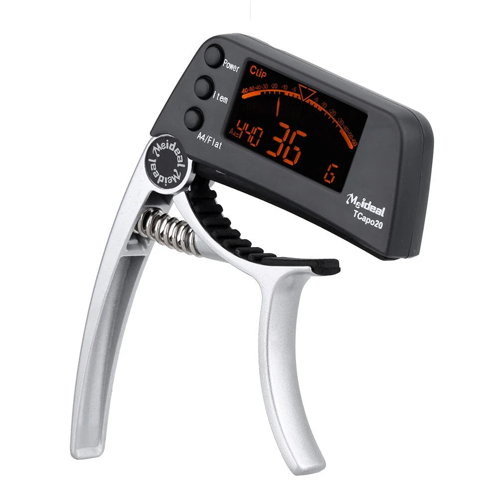 Guitar Tuner & Capo Chromatic LCD Aluminium