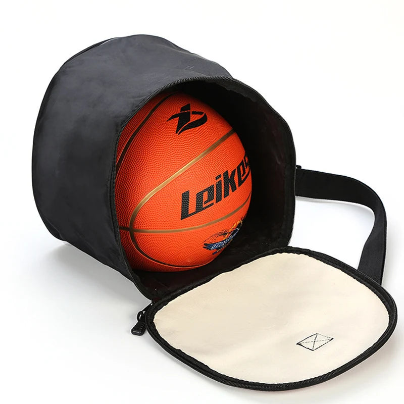 Gym Bag Basketball-Inspired Faux Leather Water-Resistant