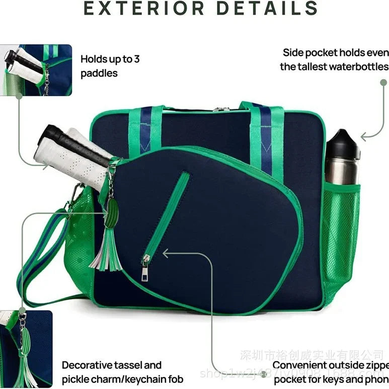 Gym Bag Convertible Tote-to-Crossbody Shoe Compartment & Interior Pockets
