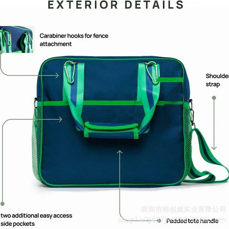 Gym Bag Convertible Tote-to-Crossbody Shoe Compartment & Interior Pockets
