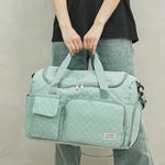 Gym Bag Tear-Resistant Fabric Multiple Pockets & Shoe Compartment