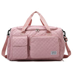 Gym Bag Tear-Resistant Fabric Multiple Pockets & Shoe Compartment