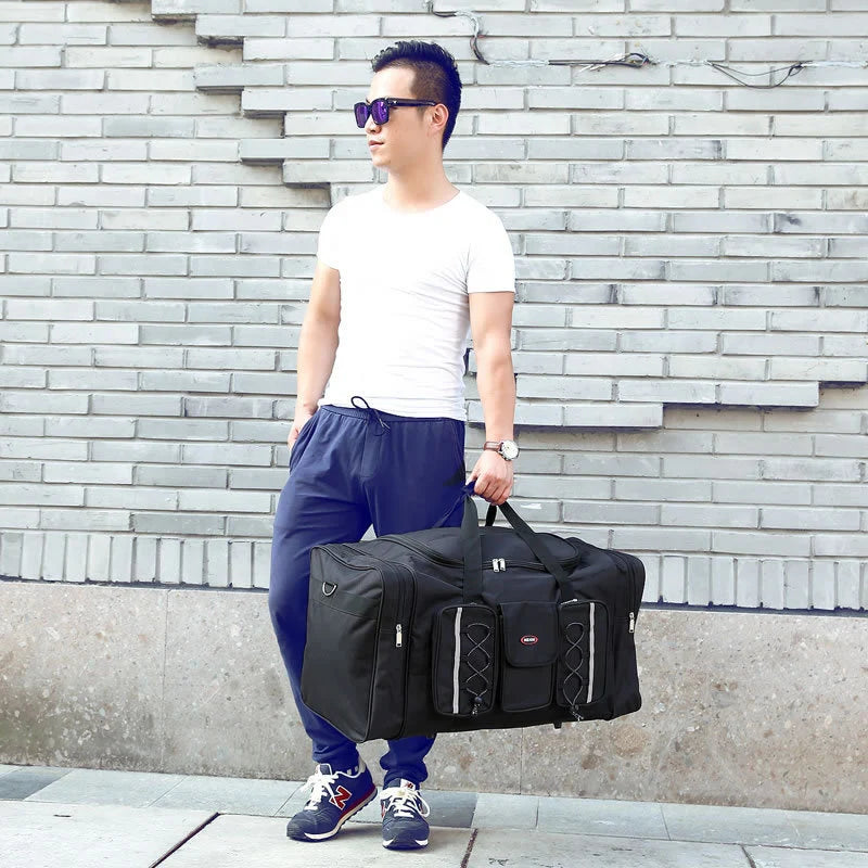 Gym Duffel Bag Large Capacity Multiple Pockets & Adjustable Strap
