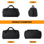 Gym Duffel Bag Large Capacity Shoe Compartment Wear-Resistant Fabric