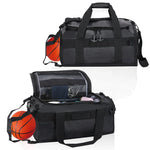 Gym Duffel Bag Large Capacity Shoe Pocket Water-Resistant